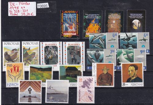Dänemark Färöer 1998, Mich.-Nr.:  328 - 331**