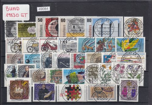 Bund 1983, Mich.-Nr.: 1162-1196 Gestempelt Komplett LUXUS PLUS Zentrisch Ersttag