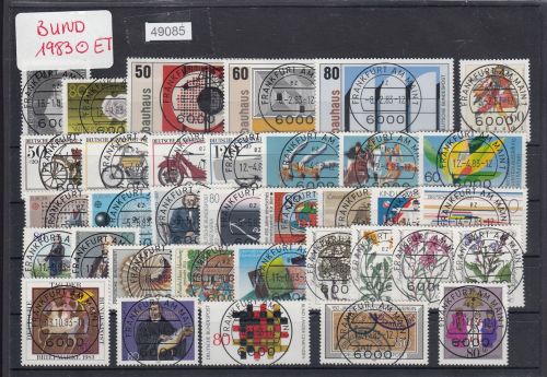 Bund 1983, Mich.-Nr.: 1162-1196 Gestempelt Komplett LUXUS PLUS Zentrisch Ersttag