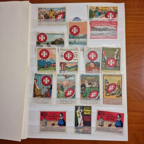 Sammlung - Briefverschlussmarken und Reklamemarken  ca. über 300 Stück