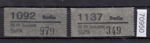 DDR Paketgebührenmarke 1968, Mich.-Nr.: 1  **  Radebeul