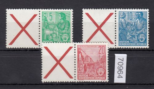 DDR 1955, Mich.-Nr.: ** (Richter W5+6+7)