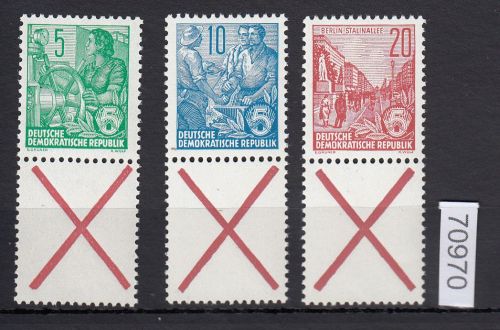 DDR 1957, Mich.-Nr.: ** (Richter S19+21+23)