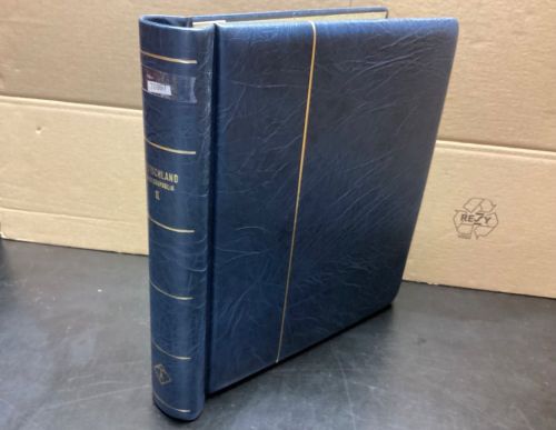 Leuchtturm Klemmbinder Aufschrift  gebraucht Leer blau