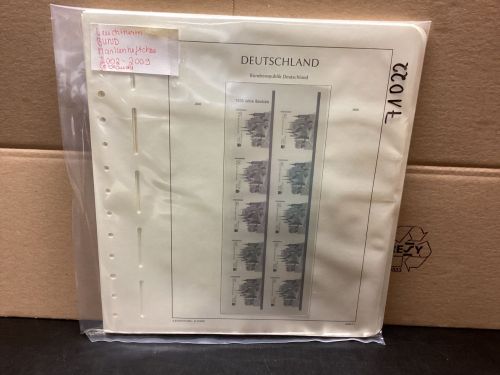 Leuchtturm BUND Vordrucke Markenheftchen 2002-09  gebraucht