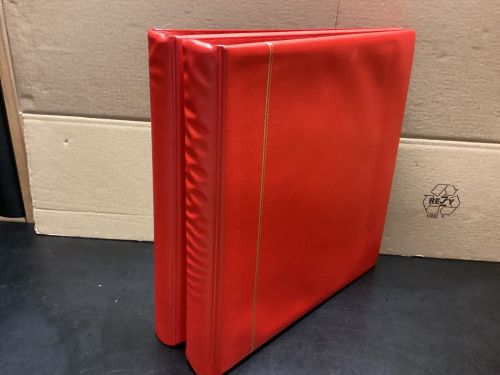 SAFE Ringbinder (14 Ringe) 2  Stück gebraucht leer rot  Lesen