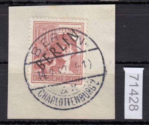 Berlin 1948, Mich.-Nr.: 14 LUXUS Voll-Stempel geprüft  Berlin Charlottenburg