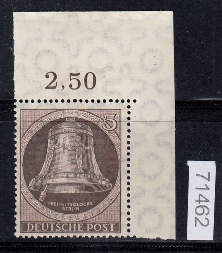 Berlin 1951, Mich.-Nr.: 75 ** Eckrand