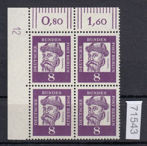 Berlin 1961, Mich.-Nr.: 201 **  DZ  12    Druckerzeichen 12