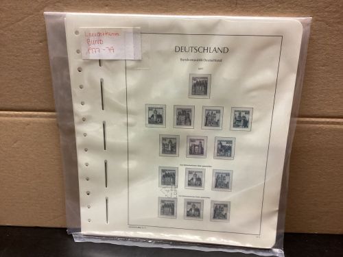 Leuchtturm BUND 1977-79 Vordrucke mit Klemmtaschen gebraucht