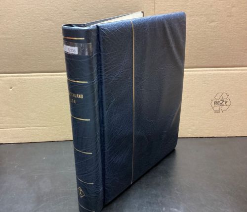 Leuchtturm Klemmbinder Aufschrift  gebraucht Leer blau