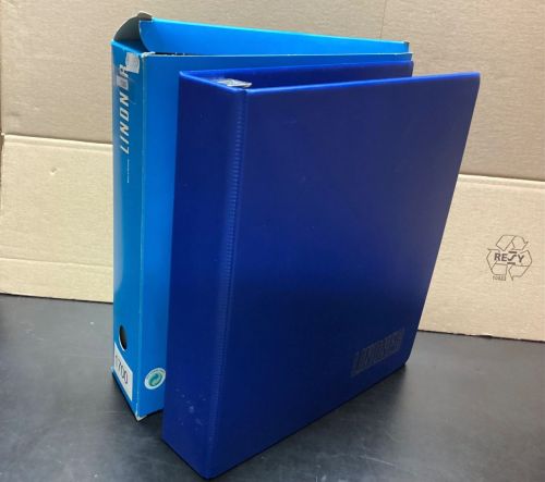 LINDNER Ringbinder( 3 Ringe ) für UNIPLATE   Blätter gebraucht Leer blau