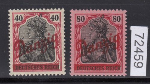 Danzig 1920 Mi.Nr. 38+40 **