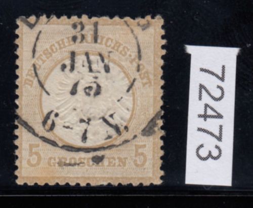 DR 1872, Mich.-Nr.: 22 gestempelt   FZL
