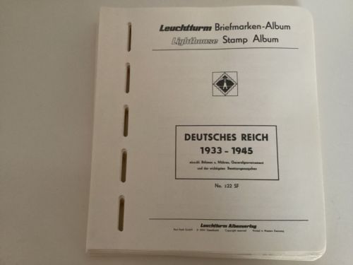 Leuchtturm Deutsches Reich 1933-45 Klemmbinder Vordrucke  gebraucht  Lesen