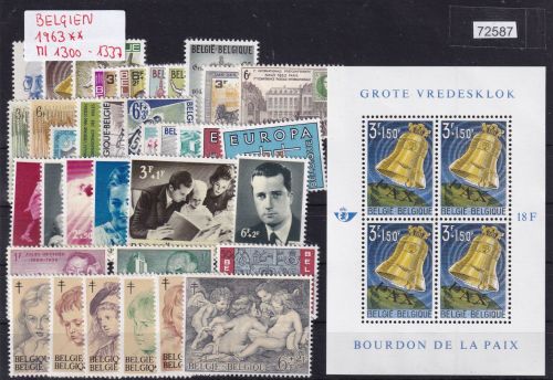 Belgien 1963, Mich.-Nr.: komplett **