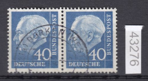 Bund 1956, Mich.-Nr.:  260 x gestempelt  paar  lesen