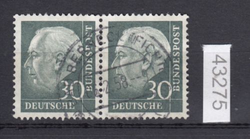 Bund 1956, Mich.-Nr.:  259 x gestempelt   paar  lesen