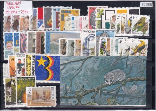 Belgien 1992, Mich.-Nr.: komplett **