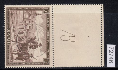 Saarland 1951 Mi. Nr. 305 L Gestempelt   Stempel  falsch
