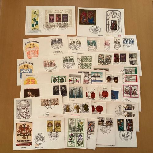 Bund 1977  FDC  Briefe kompletter Jahrgang