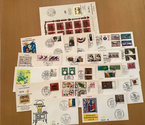 Bund 1979  FDC Briefe kompletter Jahrgang