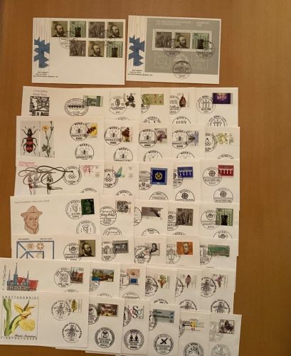 Bund 1984  FDC Briefe kompletter Jahrgang
