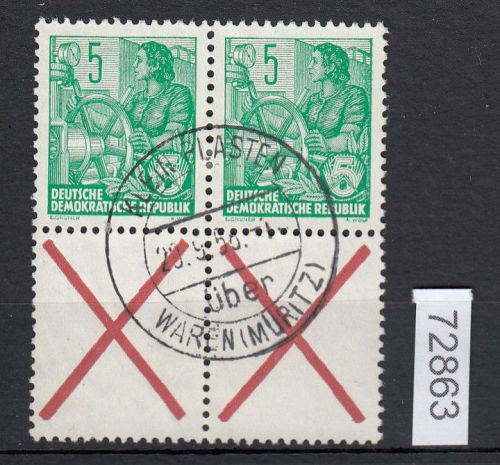 DDR 1957, Mich.-Nr.: S 19 nach Richter gestempelt  Bedarf