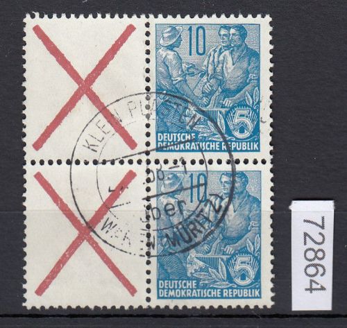 DDR 1957, Mich.-Nr.: W 8 nach Richter gestempelt  Bedarf