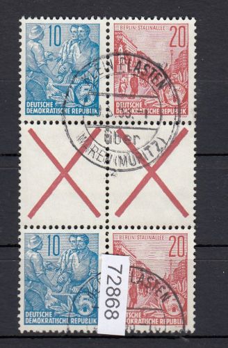 DDR 1957, Mich.-Nr.: SZ 7+8   gestempelt  Bedarf