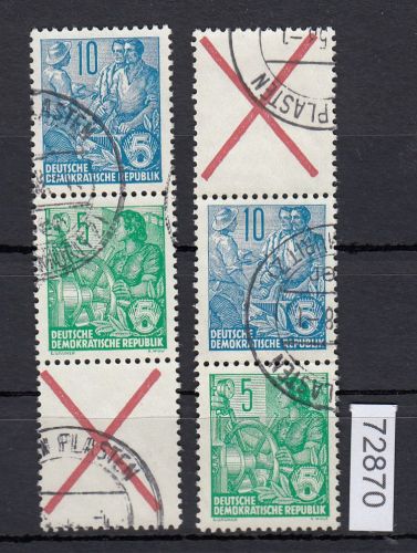 DDR 1957, Mich.-Nr.: S 33+40  nach Richter    gestempelt  Bedarf