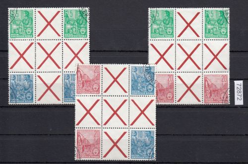 DDR 1955, Mich.-Nr.: Hz 1-3  Komplett  gestempelt  85,00