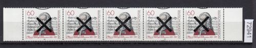 Bund 1981, Mich.-Nr.: 1085 Andreaskreuz   waag. Streifen