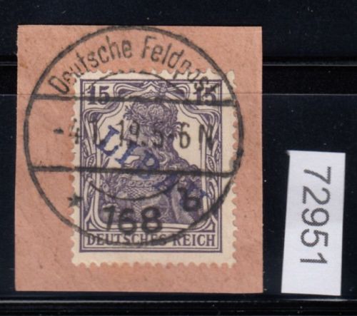 Ober. Ost Libau 1919, Mi.-Nr. 3 B a  gestempelt geprüft