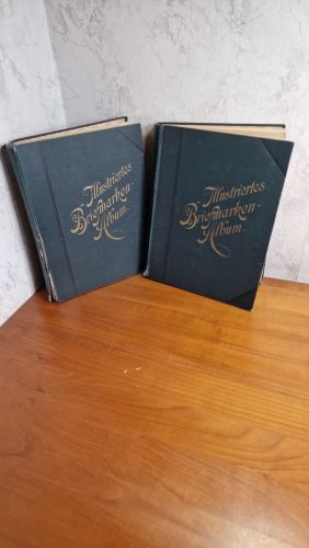 2 Alben Jugendstil  mit den Markenvordr. 1840-90