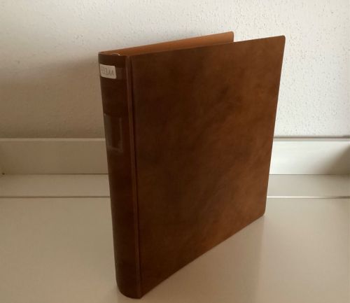 Lindner Ringbinder (18 Ringe) 1 mal gebraucht Leer braun