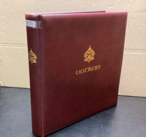 Lindner Ringbinder (18 Ringe) mit Aufdruck 1 mal gebraucht Leer rot