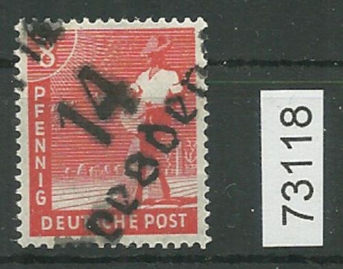 Bezirk 14 nr. 007b Dresden 16 ** 8 Pf. geprüft BPP