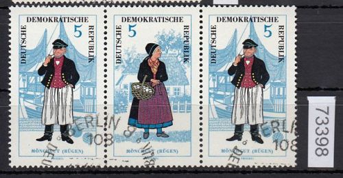 DDR 1964, Mich.-Nr.: 1074+75 gestempelt   Zdr.   W Zd 151