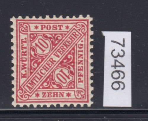 AD Württemberg 1881, Mich.-Nr.: 203 c ** geprüft