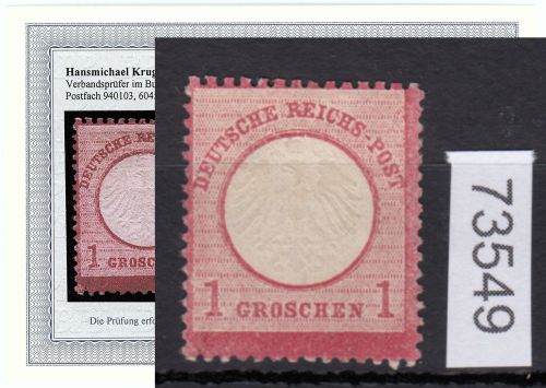 DR 1872, Mich.-Nr.:  4 (*)  geprüft  Befund