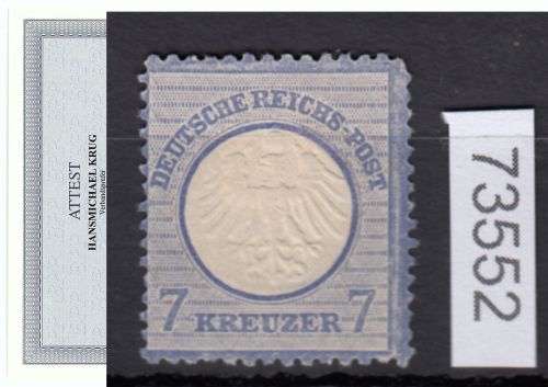 DR 1872, Mich.-Nr.: 10 * geprüft  Attest   lesen