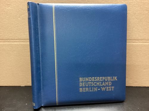 Schaubeck Klemmbinder Aufdruck   gebraucht blau