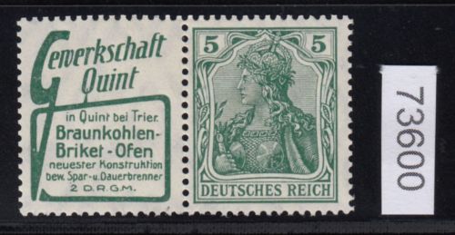 DR 1911 (MH 2), Mich.-Nr.: W 2.5 *