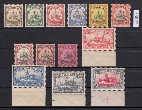 Kolonien Samoa 1900, Mich.-Nr.: 7-19 **