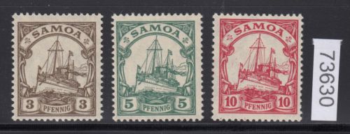Kolonien Samoa 1915, Mich.-Nr.: 20-22 **