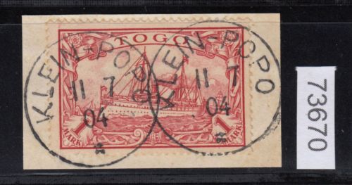 Kolonien Togo 1900, Mich.-Nr.:16 gestempelt  geprüft