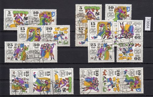 DDR 1969, Mich.-Nr.: 1450-55 gestempelt Zdr. Komplett
