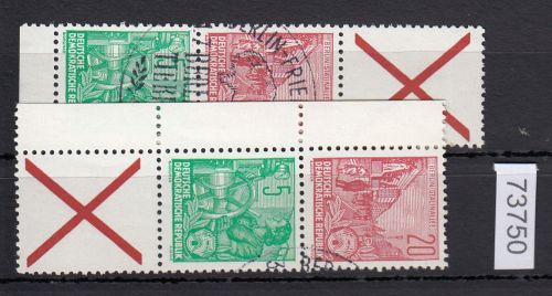 DDR 1955, Mich.-Nr.: 406-455 gestempelt   Zus.-dr. aus MHB 1-3 .