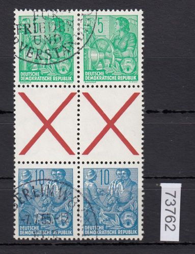 DDR 1955, Mich.-Nr.: 406-455    SZ 1   gestempelt   Zus.-dr. aus MHB 1-3